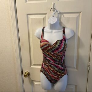 Colorful Patterned Swimsuit